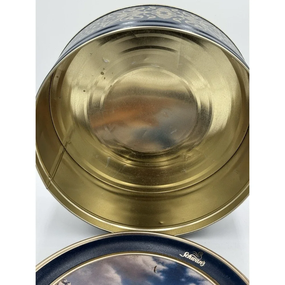 2001 Schwan's 49th Anniversary Terry Redlin Spacious Skies Tin Round Blue